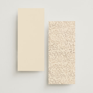 This is a sand unique wedding programs with foil pressed by Creo Study called leafy garland printing on signature in 4x9