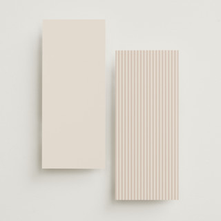 This is a linen unique wedding programs with foil pressed by Kate Ahn called mirin printing on signature in 4x9