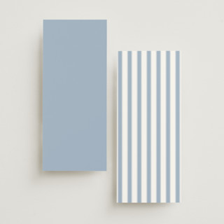 This is a royal navy unique wedding programs with foil pressed by Olivia Raufman called anchored printing on signature in standard