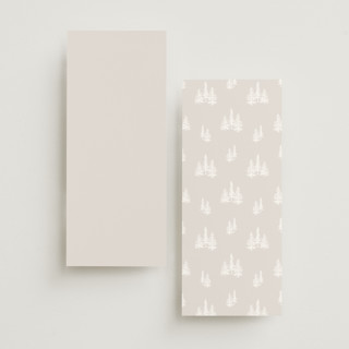 This is a snow unique wedding programs with foil pressed by Stacy Maalouf called gilded forest printing on signature in standard