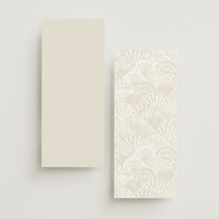 This is a pearl unique wedding programs with foil pressed by Maria Alou called by the seashore printing on signature in standard