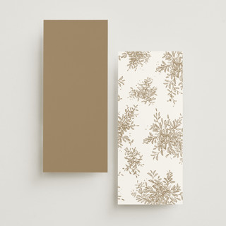 This is a porcelain unique wedding programs with foil pressed by Leah Bisch called reflection printing on signature in 4x9