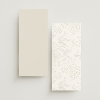 This is a classique unique wedding programs with foil pressed by Design Lotus called you & me printing on signature in 4x9