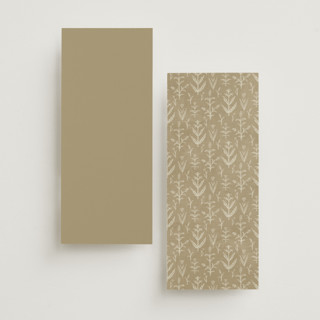 This is a cotton unique wedding programs with foil pressed by Amy Kross called perennial printing on signature in 4x9