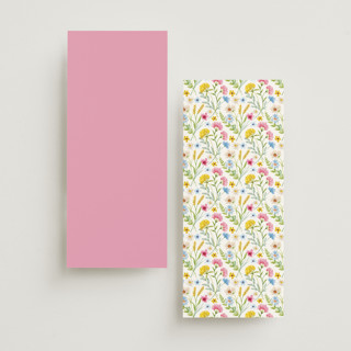 This is a garden unique wedding programs with foil pressed by Yaling Hou Suzuki called bright garden printing on signature in standard