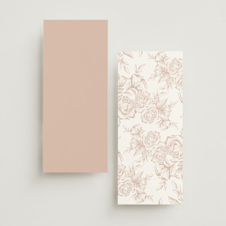 This is a cotton unique wedding programs with foil pressed by Jennifer Postorino called gilded ampersand printing on signature in standard