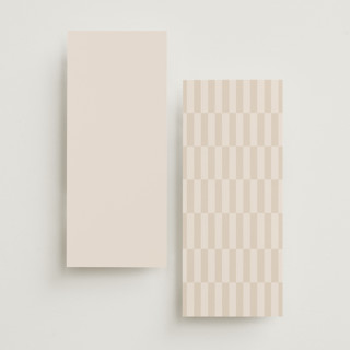 This is a linen unique wedding programs with foil pressed by Kelly Schmidt called modern corner printing on signature in 4x9