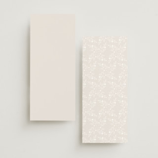 This is a cotton unique wedding programs with foil pressed by Jennifer Postorino called wildflower printing on signature in 4x9