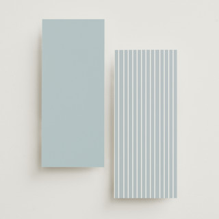 This is a dusty blue unique wedding programs with foil pressed by Angela Thompson called delicacy printing on signature in 4x9