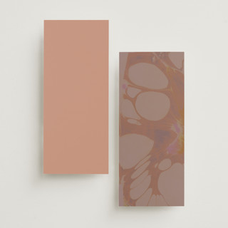 This is a clay unique wedding programs with foil pressed by Morgan Kendall called unity printing on signature in 4x9