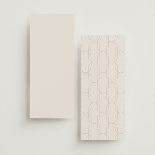 This is a bisque unique wedding programs with foil pressed by Kristie Kern called newberry printing on signature in 4x9