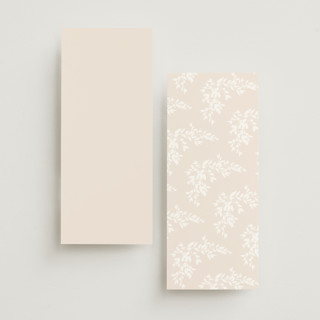 This is a latte unique wedding programs with foil pressed by Kristie Kern called everly printing on signature in 4x9