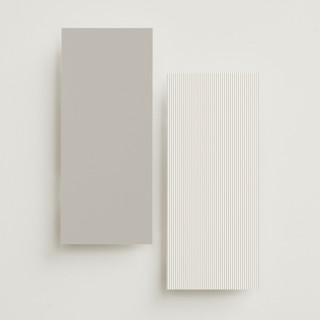 This is a silk unique wedding programs with foil pressed by Kelly Schmidt called left align printing on signature in 4x9