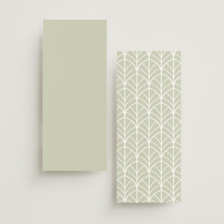 This is a sand unique wedding programs with foil pressed by Maria Alou called vintage palms printing on signature in 4x9