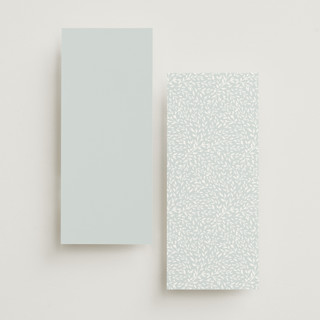 This is a mist unique wedding programs with foil pressed by Laura Hankins called enchanted printing on signature in 4x9