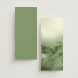 This is a forest unique wedding programs with foil pressed by Petra Kern called great outdoors printing on signature in 4x9