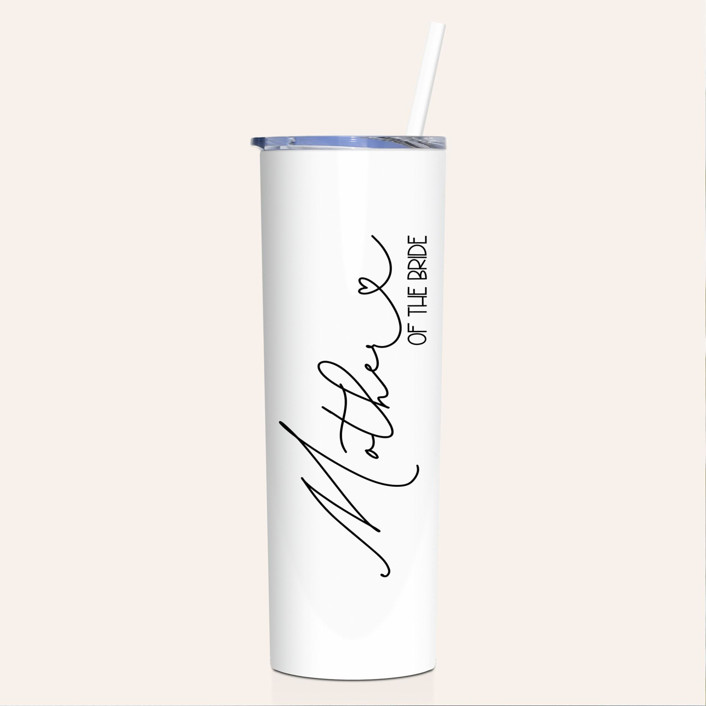 Mother of the Bride Tumbler | White | 20 Ounce