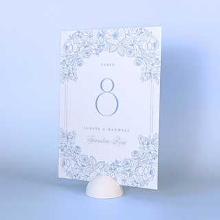 This is a white place card holders by Corduroy Effect called white dome table number holders, set of 5 in standard