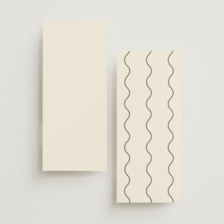 This is a cream unique wedding programs with standard by Baumbirdy called floral emblem printing on signature in 4x9