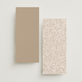 This is a ivory unique wedding programs with standard by Paper Raven Co. called vintage romance printing on signature in standard