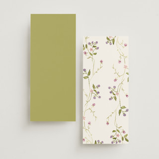 This is a cream unique wedding programs with standard by Nicole Dragomir called wild berry watercolor printing on signature in standard
