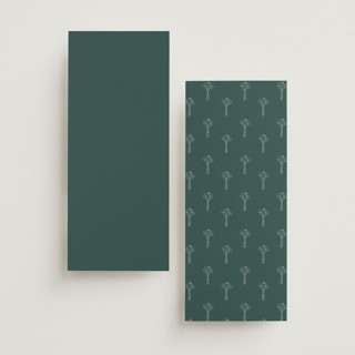 This is a sage unique wedding programs with standard by Leah Bisch called pair of calla lilies printing on signature in standard