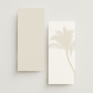 This is a ecru unique wedding programs with standard by AK Graphics called palm printing on signature in standard