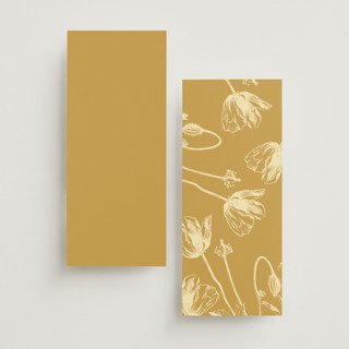 This is a butter unique wedding programs with standard by Nazia Hyder called vintage label printing on signature in 4x9