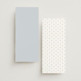 This is a powder blue unique wedding programs with standard by chocomocacino called melihrolo printing on signature in 4x9