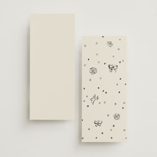 This is a lace unique wedding programs with standard by Cass Loh called simple monogram printing on signature in 4x9