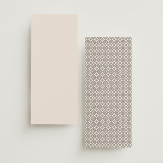 This is a ivory unique wedding programs with standard by Melanie Kosuge called ayumi printing on signature in 4x9