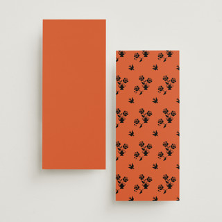 This is a amaro unique wedding programs with standard by Studio Suku called bold and demure printing on signature in 4x9