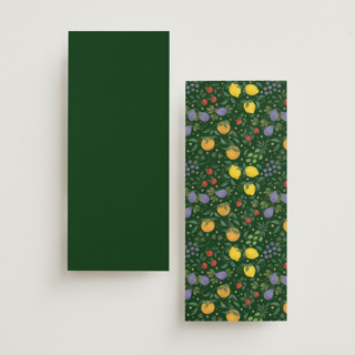 This is a verde unique wedding programs with standard by Paper Sun Studio called bountiful printing on signature in 4x9