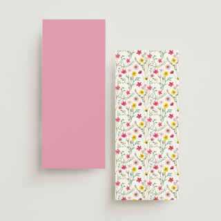 This is a peony unique wedding programs with standard by Yaling Hou Suzuki called wildflower wreath printing on signature in standard