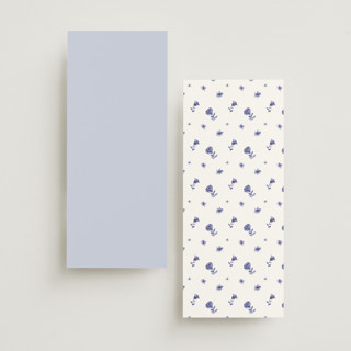 This is a plum unique wedding programs with standard by Cass Loh called blooming crest printing on signature in standard