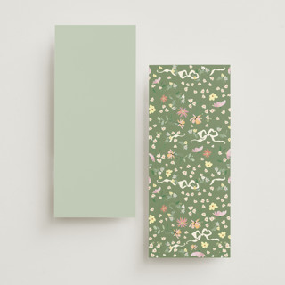 This is a spring unique wedding programs with standard by Phrosné Barwood called spring draped garland printing on signature in standard