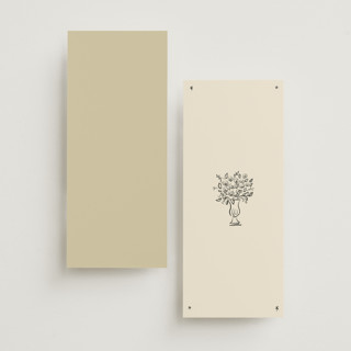 This is a vanilla unique wedding programs with standard by Ani Somi called roses printing on signature in 4x9