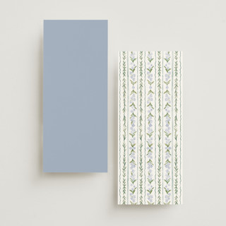 This is a wisteria unique wedding programs with standard by Jenna Holcomb called vintage sketched printing on signature in 4x9