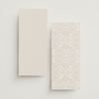 This is a natural unique wedding programs with standard by BR Designs called vintage flourishes printing on signature in 4x9