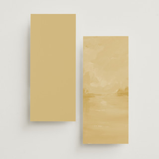 This is a sunrise unique wedding programs with standard by Lindsay Megahed called silhouette printing on signature in 4x9