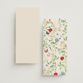 This is a elder flower unique wedding programs with standard by Sarah Knight called wild meadow printing on signature in 4x9