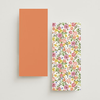 This is a summer unique wedding programs with standard by Angela Marzuki called garland monogram printing on signature in 4x9