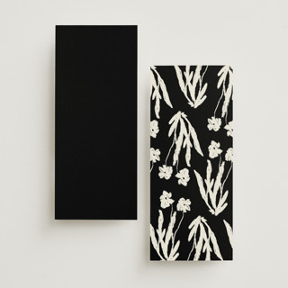 This is a onyx unique wedding programs with standard by Alaina Cherup called la graine printing on signature in 4x9