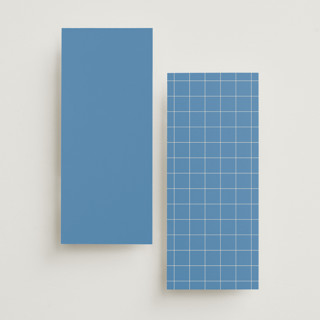 This is a cerulean unique wedding programs with standard by Ellen Schlegelmilch called brooklyn printing on signature in 4x9