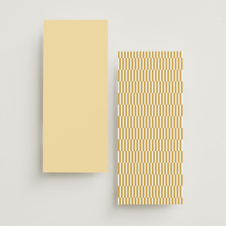 This is a buttercup unique wedding programs with standard by Snow and Ivy called colorfield printing on signature in 4x9