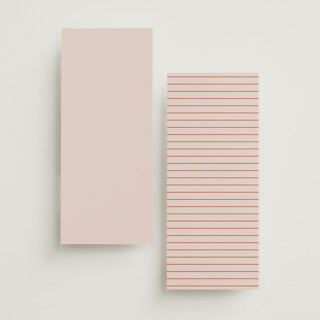 This is a peach cream unique wedding programs with standard by Snow and Ivy called jot printing on signature in 4x9