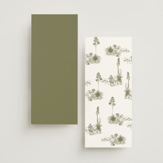 This is a verde unique wedding programs with standard by Megan Davis called rancho printing on signature in 4x9