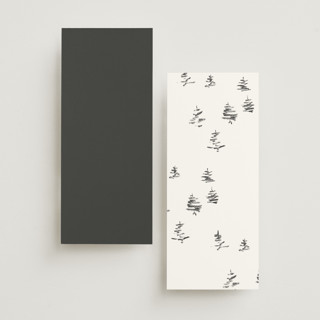 This is a snow unique wedding programs with standard by Mere Paper called sketched mountains printing on signature in 4x9