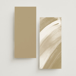 This is a natural unique wedding programs with standard by Leah Bisch called oval printing on signature in 4x9