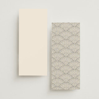 This is a sand unique wedding programs with standard by GeekInk Design called floral mosaic printing on signature in 4x9